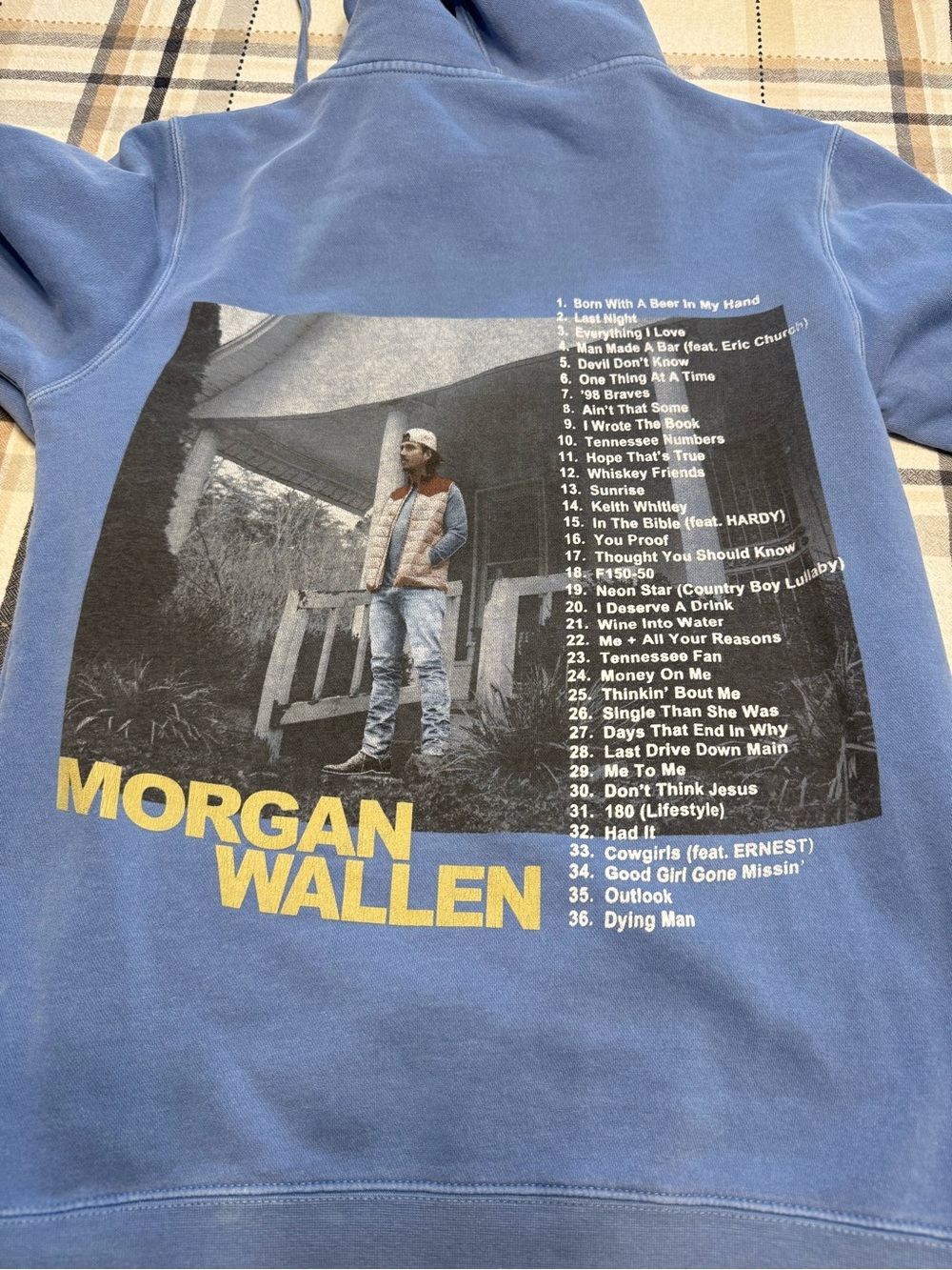 Blue Morgan wallen hoodie